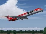 FS2004 Santa Barbara Airlines Flight 1 McDonnell-Douglas MD-82 YV153T (Updated)